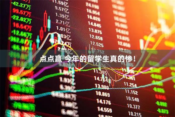 点点赢 今年的留学生真的惨！